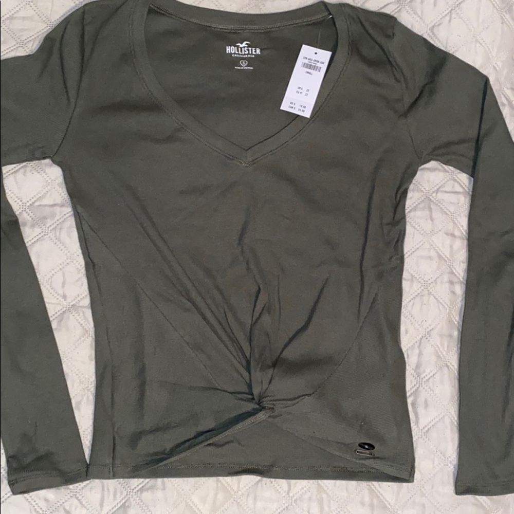 Long Sleeve Olive Green Shirt